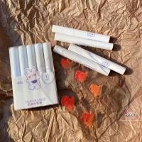 ราคา ใหม่ ของ Lipstick เซทลิปโทน เกาหลี สีส้มอิฐ 5สี 5 แท่ง ลิปสติก กันน้ำ ติดทนนาน ตลอดวัน ของแท้ 100 (18269742950)