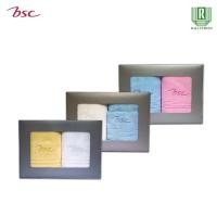 ราคา Giftset BSC ผ้าขนหนูเช็ดผม แพ็คคู่ 2 ผืน ขนาด 38x80 cm รุ่น ASG190B3AS คละสี คละลาย (20917328682)