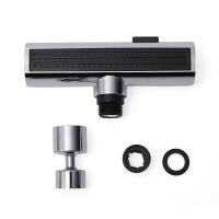 ราคา ก๊อกน้ำ3โหมดก๊อกน้ำแบบหมุนได้360สำหรับห้องครัวใหม่เครื่องผสมกาฬโรคตัวกรองตัวต่อก๊อกน้ำอ่างล้างหน้า (20758156871)