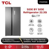 TCL ตู้เย็น 2 ประตู Side by Side ขนาด 22.3 คิว รุ่น RT62MPSBG