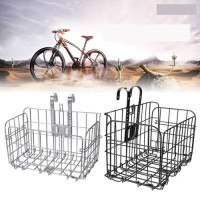 ราคา ตะกร้า สแตนเลส แบบหนา ตะกร้าแขวนด้านหน้าจักรยาน 0518 (17595149912)