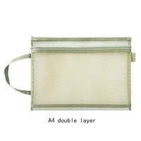 ราคา 1ชิ้น Morandi มือถือ A4ตะแกรงสองชั้น Tas Berkas ถุงเก็บของกล่องใส่ปากกาโปร่งใสกระดาษทดสอบกระเป๋ากระเป๋าใส่ข้อมูล (20444160468)