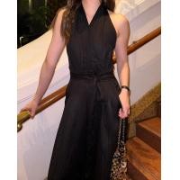 ราคา Dressupcornerr จั๊มสูทขาบานโชว์หลัง DCN01195 (20709248907)