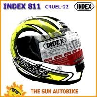 ราคา หมวกกันน็อค INDEX 811 ใหม่ 2019 ลาย 22 CRUEL size L 57 59 cm จำนวน 1 ใบ ของแท้ (743916156)