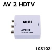 ราคา กล่องอะแดปเตอร์แปลงวีดีโอ AV To HDTV 1080P Mini Av2Hdmi สําหรับ Hdtv แปลงจากจอรุ่นเก่าไปรุ่นใหม่ (21112254490)