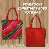 ราคา Starbucks Christmas Tote Bag กระเป๋าผ้า Starbucks Christmas 2023 (20814849480)