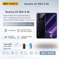 ราคา Realme GT Neo5 SE 2nd Snapdragon 7 เรือธง Core 144Hz 1 5K หน้าจอตรง100W ชีวิต MAh แบตเตอรี่ทนทานยาวนาน5500 8 256GB Extreme Shadow สีดำ5G (19097838336)