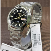 ราคา SEIKO 5 Automatic รุ่น SNKK17K1 นาฬิกาข้อมือผู้ชาย หน้าปัดดำทอง สายแสตนเลส มั่นใจของแท้ 100 ประกันสินค้า1 ปี (312295064)