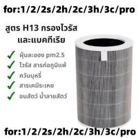 ราคา มี RFID ไส้กรองอากาศ Xiaomi Pro1 2 2S 2H 3H 3C Pro ไส้กรองเครื่องฟอกอากาศ MI Air Purifier Filter ฟิลเตอร์ HEPA เกรดH13 แท้ แผ่นกรองอากาศ hepa carbon กันฝุ่น PM 2 5 ของแท้ (21014822333)