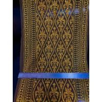 ราคา สไบกากเพชรสีทอง สไบกากเพชร ราคาต่อเมตร สั่งมากกว่า1 เมตรตัดยาว (19838430470)