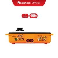 ราคา Aconatic เตาปิ้งย่างไฟฟ้า พร้อมหม้อชาบู 2IN1 ลาย B Duck ขนาด 1200 วัตต์ สีส้ม รุ่น AN PSG1225 Orange รับประกัน 1 ปี (20825857871)