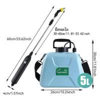 ราคา เครื่องพ่นยา ถังพ่นยาแบตเตอรี่ ถังพ่นยา ถังฉีดยา ถังพ่นยา 5 ลิตร ยืดหดได้ พ่นยาไฟฟ้า พ่นยาแบตเตอรี่ หัวพ่นยาไฟฟ้า ถังพ่นยา ที่ฉีดปุ๋ยไ (21121672536)