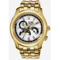 ราคา นาฬิกาข้อมือผู้ชาย CITIZEN Eco Drive Moon Phase รุ่น AP1021 54A เรือนเงิน หน้าปัดสีขาว AP1023 59A เรือนทอง หน้าปัดสีขาว ขนาดตัวเรือน 41 มม ตัวเรือน สาย Stainless (19575828326)