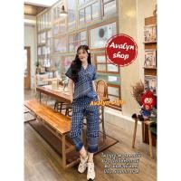 ราคา เซตผ้าไทย ชุดเซตเสื้อ กางเกงขายาว เซตลายขอพระราชทาน ชุดทำงานลายพระราชทาน (20621477835)