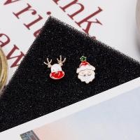 ราคา คริสมาสต์น่ารักแบบไม่สมมาตรต่างหูผู้หญิงหญิงสาวต่างหูตุ้มหูน่ารักซานตาคลอสมนุษย์หิมะเกล็ดหิมะเบลล์เครื่องประดับปีใหม่คริสต์มาส (19623758507)
