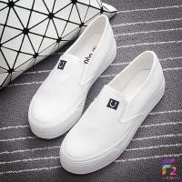 ราคา F2 พร้อมส่ง รองเท้าผ้าใบ ลายหน้ายิ้ม ทรงสลิปออน 2 สี เบอร์ 35 40 (4526632786)