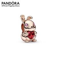 ราคา Pandora Rose Rabbit 14k rose gold plated charm with cherries jubilee red phlox pink crystal and black enamel เครื่องประดับ ชาร์ม ชาร์มสีโรสโกลด์ สีโรสโกลด์ ชาร์มโรสโกลด์ โรสโกลด์ ชาร์มสร้อยข้อมือ ชาร์