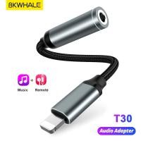 ราคา BKWHALE T40 Lightning to 3 5mm AUX อะแดปเตอร์หูฟัง หูฟัง Audio Jack Adapter สำหรับ iPhone 14 13 12 11 Pro Max 6 7 8 X XS XR XsMax (20760533650)