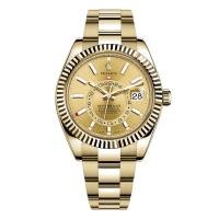 ราคา ว๊าวมาแล้ว จัดส่งฟรี นาฬิกาrolexของแท้ นาฬิกา Sky Dweller Watch 18 ct yellow gold ทำจาก ตัวเรือนทอง m326938 0003สินค้ารับประกัน1ปี นาฬิกาข้อมือผู้ชาย นาฬิกากลไกแบรนด์หรู 42 มม มาพร้อมกับบรรจุภัณฑ์เดิม