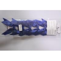 ราคา โบว์ติดผมนักเรียนผ้ามัน 1 ชั้น 2 แฉก แบบสำเร็จรูป สีกรมน้ำเงินขาว ขนาด 1 นิ้ว สินค้า 1 แผง มี 6 ตัว (20940826818)