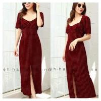 ราคา พร้อมส่ง เดรสสาวอวบ เดรสผ่าหน้าสาวอวบ เดรสยาวสาวอวบ dress plus size (20934854409)