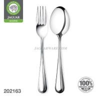 ราคา JAGUAR ช้อนส้อม สแตนเลส ตรา จากัวร์ หนา 2 0 mm ลายฟรีทไลน์ ช้อน ส้อม ช้อนส้อมทานข้าว Food Grade แพ็ค 12 คู่ (9604006000)