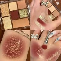 ราคา พาเลทอายแชโดว์ 7 สี อายแชโดว์ เนื้อดินน้ำมัน ประกายชิมเมอร์ เนื้อใยไหม ประกายชิมเมอร์ Eyeshadow palette (13421423035)
