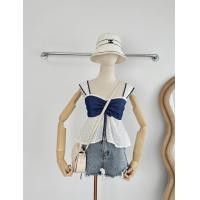 ราคา เสื้อสายเดี่ยวสายใหญ่ ดีเทลรูดอก แต่งแหวกชายด้านหน้า (20944263860)