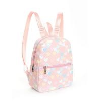 ราคา กระเป๋าเป้สะพายหลังลายหัวใจลายควิลท์น่ารักสีชมพู (21170421398)