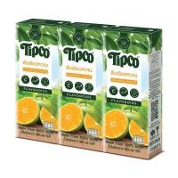 ราคา Tipco น้ำส้มเขียวหวาน 100 200 มล แพ็ค 3 กล่อง ทิปโก้ (20862462302)