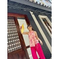 ราคา Wclothes Mei Li Blush Pink พร้อมส่ง เสื้อตรุษจีน สีชมพูพิมพ์ลายดอก แขนกุดเว้าคอจีน ทรงผูกโบว์ข้าง ใส่รับทรัพย์ เฮงๆ (21281344203)