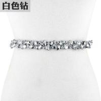 ราคา เข็มขัดตกแต่งกระโปรงเข็มขัดผู้หญิงคาดเอวยางยืด Rhinestone ฝังเข็มขัดเข็มขัดยางยืดคริสตัล (20500976384)