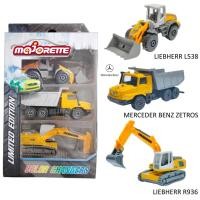 ราคา โมเดลรถเหล็ก รถก่อสร้าง รถทำเหมือง VOLVO งาน majorette ลิขสิทธิ์แท้ วัสดุเหล็ก มีให้เลือกทั้งหมด 6แบบ (21070364255)