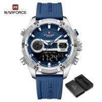 ราคา NAVIFORCE นาฬิกาจอแสดงผลดิจิตอลคู่กันน้ำสำหรับกีฬาสบายๆนาฬิกาข้อมือสำหรับผู้ชายนาฬิกาข้อมือสีทองมัลติฟังก์ชั่นแจ้งเตือนวันที่หน้าปัดแฟชั่นเรืองแสง (20825650246)