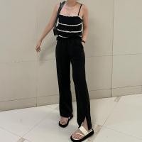 ราคา Dressupcornerr กางเกงขายาวตีเกล็ดหน้า DCN01072 (16639461646)