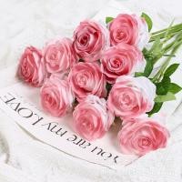ราคา ช่อดอกไม้ดอกไม้ประดิษฐ์กุหลาบ1ชิ้นดอกไม้ปลอม50ซม สำหรับในร่มสวนแจกันตกแต่งบ้านตกแต่งงานแต่งงานกลางแจ้ง (20402435851)