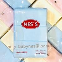 ราคา ุ6 12ผืน NES Sผ้าอ้อมสีพาสเทล6สี ฟ้าล้วน ชมพูล้วน 27x27นิ้ว NESSผ้าอ้อมสาลูเนื้ออองฟองพรีเมี่ยมเกรด (12202473255)