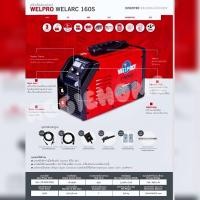 ราคา WELPRO เครื่องเชื่อม รุ่น WELARC 160S 160แอมป์ 220V ระบบ MMA SYNERGIC INVERTER เชื่อมเหล็ก สแตนเลส อลูมิเนียม ตู้เชื่อม ตู้เชื่อมไฟฟ้า เครื่องมือช่าง (20582719103)