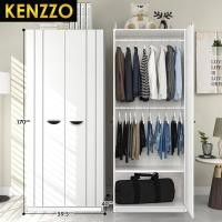 ราคา FREE SHIPING ARMOIRE ARLO Wardrobe closet wood ตู้ ตู้เสื้อผ้า ตู้เสื้อผ้าไม้ ตู้ใส่ผ้า คุณภาพดี แข็งแรง ทนทาน บานปิด 2 และ 3 ประตู (17243221405)
