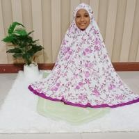 ราคา ชุดละหมาดเด็ก ชุดละหมาดเด็กผู้หญิง ตะละกงเด็ก ผ้าละหมาดเด็ก ลายดอกโรส (20103879312)