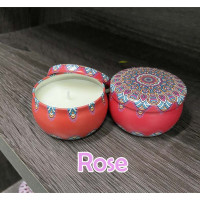 ราคา เทียนหอม เทียนตลับ สีสวยๆ หอมๆ เทียนดอกไม้เทียนหอมอโรม่า เทียนหอมไขถั่วเหลือง เทียนหอมสปา C056 (20579172392)