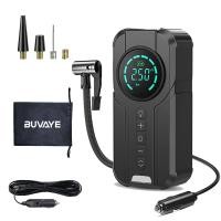 ราคา Buvaye ที่เติมลมปั๊มลมยางรถยนต์ในรถยนต์แบบพกพาคอมเพรสเซอร์เติมลมอัตโนมัติแบบดิจิตอลสำหรับรถจักรยานยนต์รถจักรยานเรือ (21171262231)