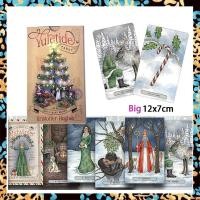 ราคา ไพ่ทาโร่ Yuletide ไพ่ทาโรต์ ไพ่ทาโรต์คริสต์มาสพร้อมหนังสือคู่มือกระดาษ ขนาดมาตรฐานขนาดใหญ่12X7ซม การ์ด78ใบ ไพ่ทำนาย คู่มือภาษาอังกฤษ ไพ่ยิปซี ไพ่ออราเคิล ไพ่ยิบซี ไพ่ทาโร่ ไพ่ดูดวง Tarot Card Deck (20