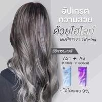 ราคา เบอริน่า A21 A6 สีเทา สีย้อมผม ครีมย้อมผม เปลี่ยนสีผม สีผม Berina A21 A6 Grey Hair Color Cream (8221456884)