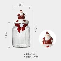 ราคา กล่องใส่ลูกอมสไตล์คริสมาสต์การ์ตูนโหลแก้วใส่ช็อคโกแลตคุกกี้กล่องลูกอมขวดเก็บเหยือกน้ำในครัวพร้อมฝาปิด (14014441516)