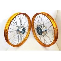 ราคา ชุดล้อ สีทองเข้ม ดุมเงา พร้อมใส่ สำหรับเวฟ 110i 2021 ไมล์ไฟฟ้า (12127629075)