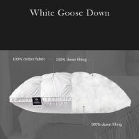 ราคา High end down comfortable pillow5 star hotel pillow down pillow core cotton white goose down 3 dimensional cervical pillow core Pillows Bolsters (20777910582)