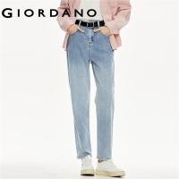 ราคา GIORDANO Women Jeans Stonewashed High Waist Simple Denim Jeans Classic Five Pocket Slim Fashion Casual Denim Pants 18413017 (20641896798)