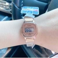 ราคา นาฬิกา Casio นาฬิกาข้อมือผู้หญิง รุ้นจิ๋วหน้าปัดเล็ก มี 4 สี สายสเตนเลส รุ่น B640WC 5A ตั้งเวลาให้และแถมฟรีกล่องและถุงกระดาษ (14914159237)