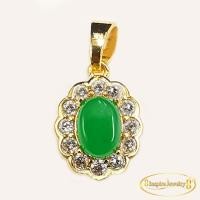 ราคา Inspire Jewelry จี้มรกต หยก และพลอยเขียวส่อง ไพลิน งานDesign จิวเวลรี่ งดงามประดับ เพชรกลมCZ ตัวเรือนหุ้มทองคำ24K มีจำนวนจำกัด (21052013148)